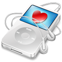 iPod Video White Favorite Icon 128x128 png